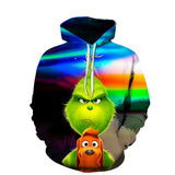 Grinch Hoodie 3D Printed Casual Hoodie Sweater