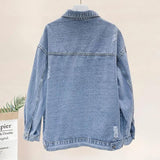 Paisley Denim Jacket Women's Spring and Autumn Loose Jacket