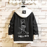 Comic Denim Jacket Men's and Women's Casual Spring and Autumn Top Coat