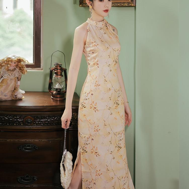Women Cottagecore Dress off-Shoulder Floral Dress Summer Temperament Small Skirt