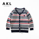 Children Boy Hoodie Spring and Autumn Children's Clothing Long Sleeve Boy Coat Striped