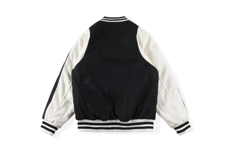 Saint Michael Baseball Jacket 2fw Hip Hop Big Talker Jacket Embroidery Stitching Baseball Uniform