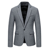 Bohemian Chic Wedding Guest Men Attire Single-Breasted Suit Casual Jacket