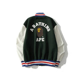 Shark Print Jacket Men'S And Women'S Youth Fashion Street Baseball Jacket Jacket