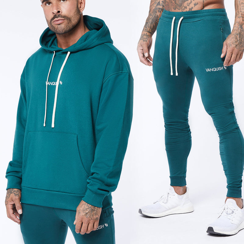 Men Tracksuit Winter Sports Outdoor Casual Loose Trendy