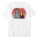 Stranger Things T Shirt Stranger Summer Cartoon Print Loose T-shirt Men and Women