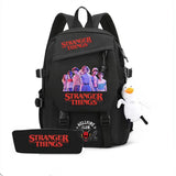 Stranger Things Hellfire Club Backpack USB Charging Backpack Student