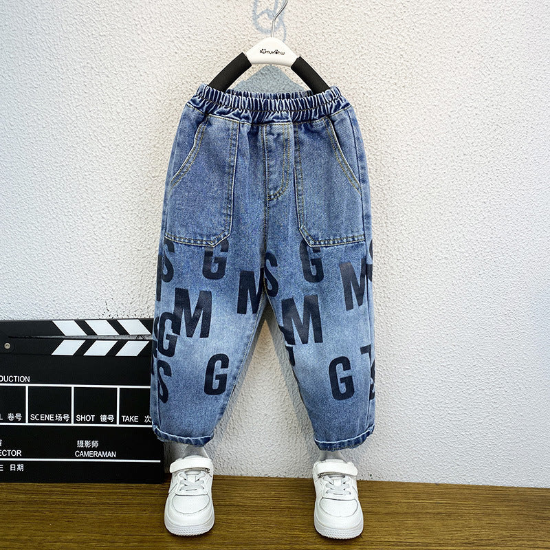 Toddler Boys Pants Children's Clothing Boys' Casual Loose Jeans
