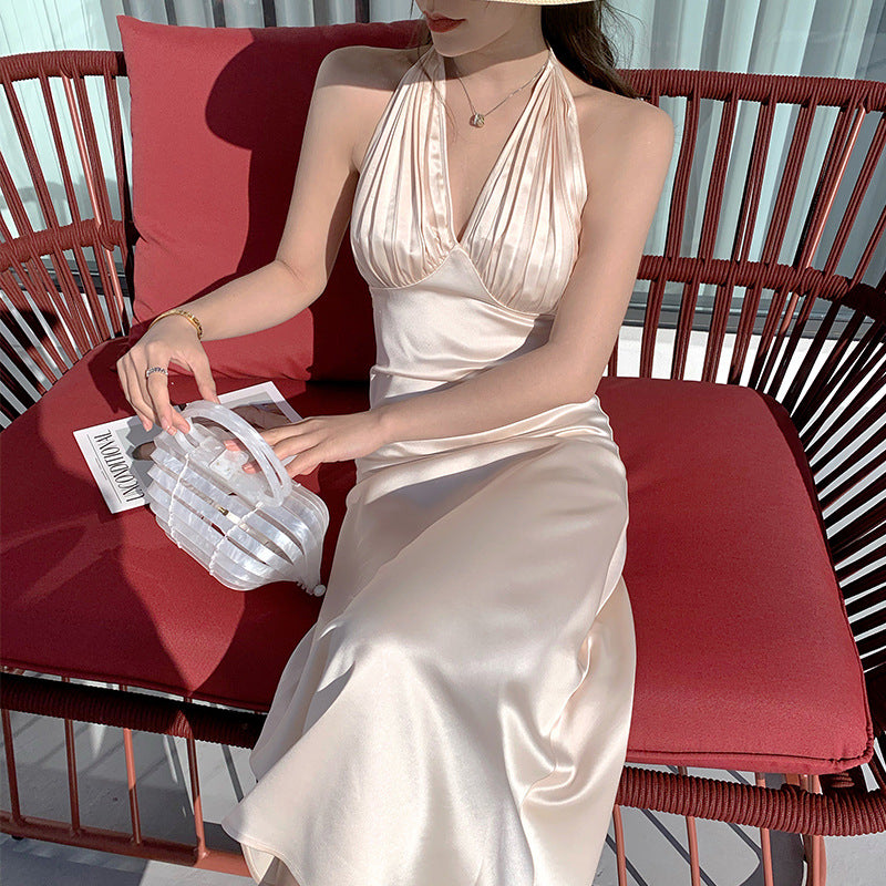 Marilyn Monroe Dress Backless Beach Skirt Women