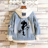 Comic Denim Jacket Anime Denim Jacket Coat