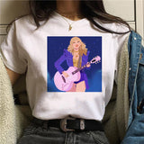 Taylor Swift Merch Cartoon Printed Simple round Neck Short Sleeve T-shirt