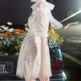 Daisy Buchanan Dress Autumn New Embroidered Diamond Dress for Women