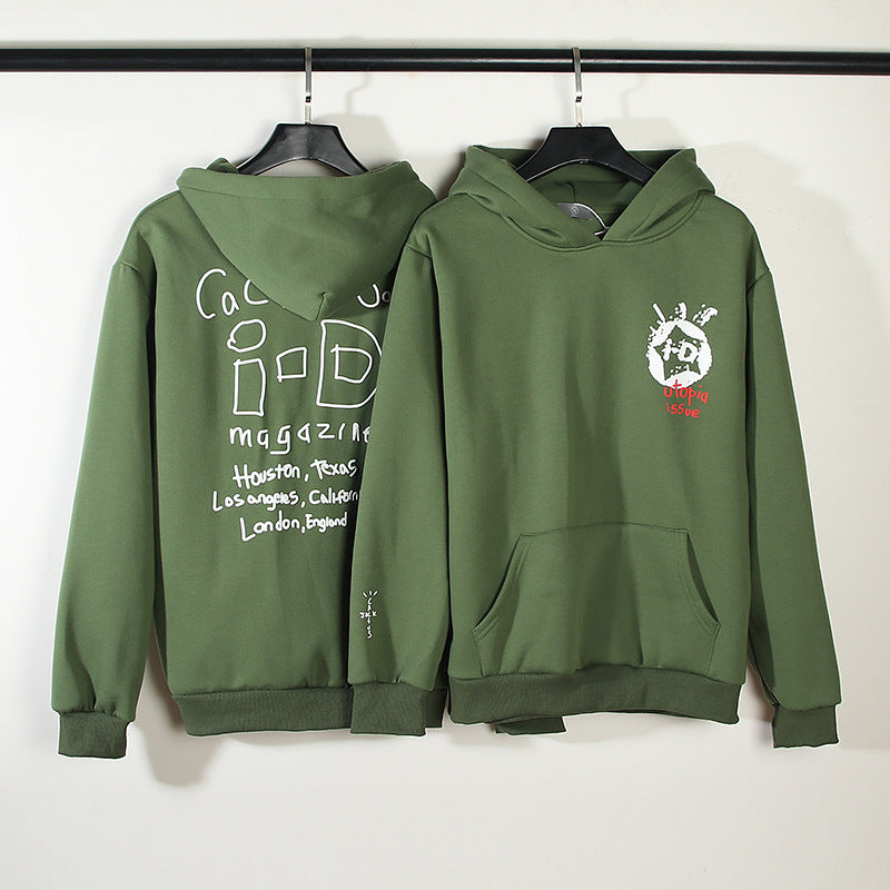 Stussy Hoodie Green Hoodie Sweatshirt Graffiti Letters