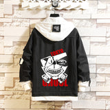 Comic Denim Jacket Men and Women Fashion Fall Winter Cowboy Sweater Coat Top