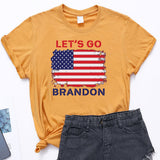 Let's Go Brandon T Shirt Women's Top Printed Short Sleeve T-shirt Women