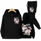 Anti Social Club Hoodie Pullover Sweater Men's Hooded Loose