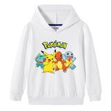 Children Pokemon Pikachu Hoodie Cotton Hooded Sweater Neutral Spring and Autumn