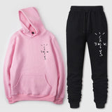 Travis Scott Astroworld Hoodie & Pant 2 Piece Set McDonald Jack Men's and Women's Hoodies Autumn Winter Sweater