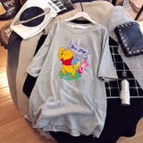 Oversized 90S T Shirt Short-Sleeved T-shirt for Women Loose Top Wear Summer