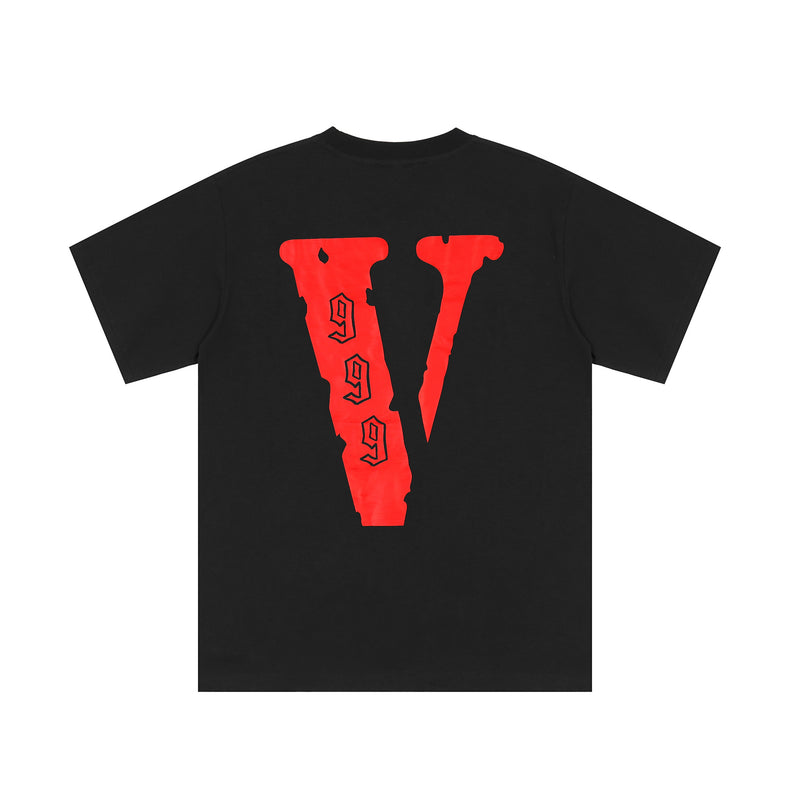 Legends Never Die Vlone Shirt Portrait Print Large V Short Sleeve T-shirt