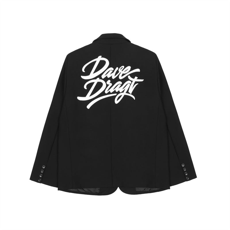 Men's Casual Suit Man Blzer Rose Letter Embroidery Casual Suit Jacket Men's Loose Lapels Small Suit Jacket