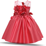 Toddler Girls Sequin Gown Dress Girl Infant Birthday Wedding Dress Princess Dress