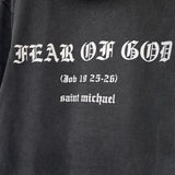 Saint Michael Hoodie Joint Name Fog Dark Lady Limited Retro Heavy Distressed Hooded