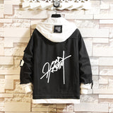 Comic Denim Jacket Sweater for Men and Women Loose Denim Jacket