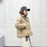 Women Winter Coats Puffer Jacket down Coat Autumn and Winter down Jacket Women's Short Side Thin Coat