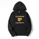 Men Graphic Hoodie Autumn and Winter Carha Loose Men's and Women's Hoodie Men and Women Velvet Padded Hooded Sweatshirt