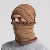 Men's Winter Hats Wool Hat Men's and Women's Fleece-Lined Thickened Pullover