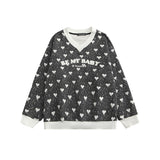 Preppy Aesthetic Sweatshirt Sweater Top Autumn New Stream Men's Long Sleeve