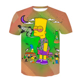 Homer Simpson Shirt Summer Digital Printed Short-Sleeved T-shirt
