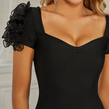 Victoria Beckham Dresses Women's Dress Black Slim-Fit Dress