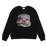 Rhude Hoodie F1 Racing Car HD Printed Hip Hop Men and Women Casual round Neck Sweater