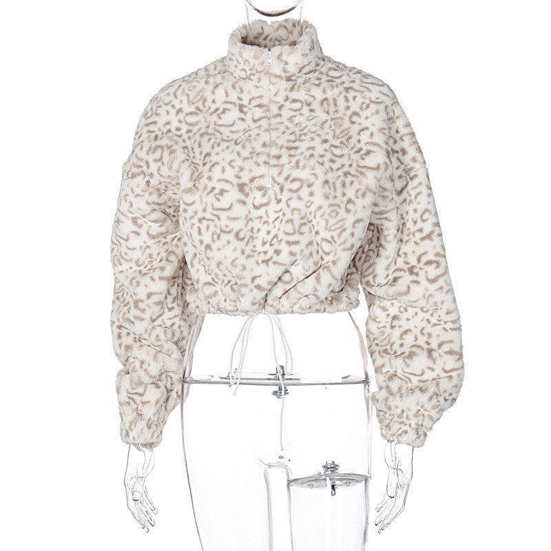 Women Winter Coats Coat Sweatshirt Autumn Plush Temperament No Belt Long Sleeve Solid Color Loose
