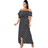 Nina Parker plus Size Dresses Beach Chiffon Dress Irregular Hem