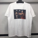 Ow Summer Arrow Print Loose Short Sleeve Cotton Tshirt Owt t shirt