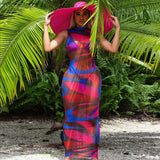 Victoria Beckham Dresses Women's Spring Fashion Printed Sexy Dress
