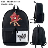 Stranger Things Backpack Nylon Waterproof Cartoons on Both Shoulders Backpack Student Schoolbag Computer Bag