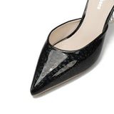 Nude Block Heels Closed Toe