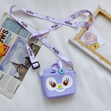 My Melody Bag StellaLou Children's Bag Cartoon Cute Crossbody Shoulder Bag for Girls Change Key Case Silicone Bag Kulomi
