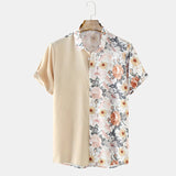 Men Hawaii Shirts Spring/Summer Men's Casual Short-Sleeved Shirt Fashion