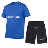 Fear of God Fog Essentials Fashion Brand Casual Short-Sleeved Shorts Suit Chest