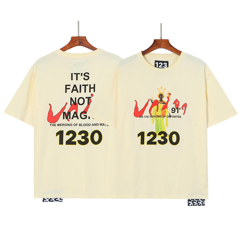 Rrr123 T Shirt Statue of Liberty Flame Print T-shirt