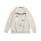 Preppy Aesthetic Sweatshirt Sweater Couple Top for Boys and Girls