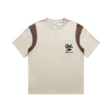 Men T Shitrs Summer T-shirt Fashion Stitching Loose Breathable Short Sleeve