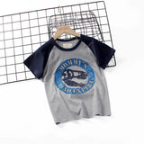 Children T Shrits Summer Boys' Short-Sleeved T-shirt Printed T-shirt Short-Sleeved