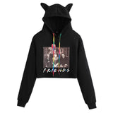 Friends Joey Hoodie Fashion Cat Women's Short Hoodie
