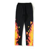 Kanye West Sunday Service Pant Flame Velvet Sweatpants Loose Couple Ankle Banded Pants